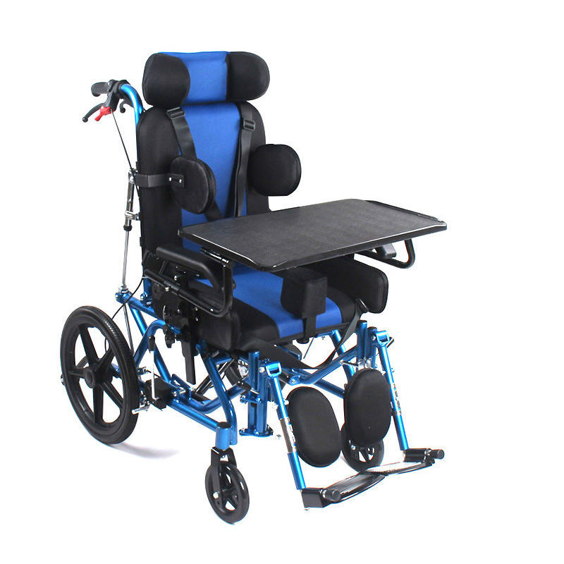 Pediatric Tilt-in-Space Wheelchair with Adjustable Safety Harness for Comfort