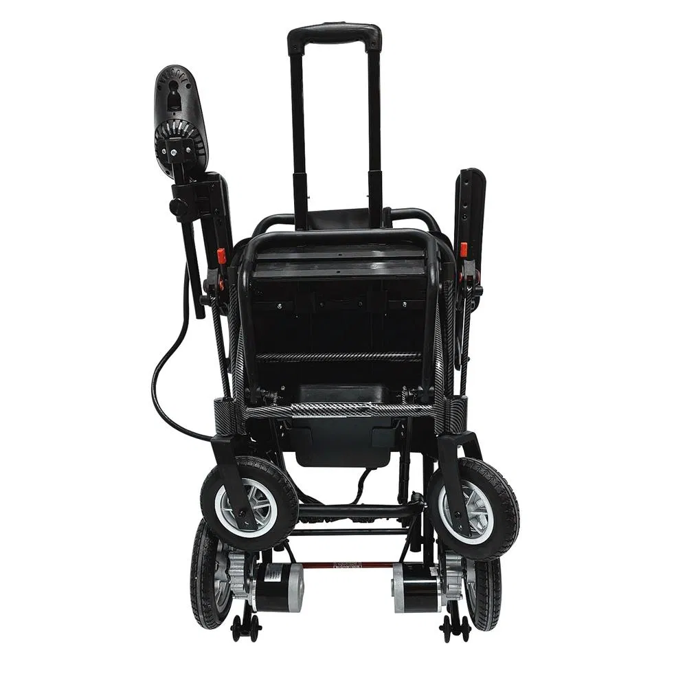 Lightweight Portable Brushless Aluminum Folding Foldable Electric Wheelchair From Foshan China