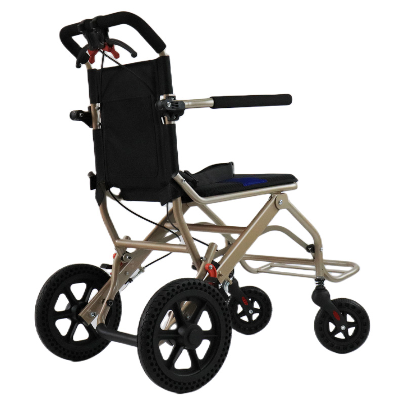 8.5kg Travelling Lightweight Folding Hospital Manual Wheelchair