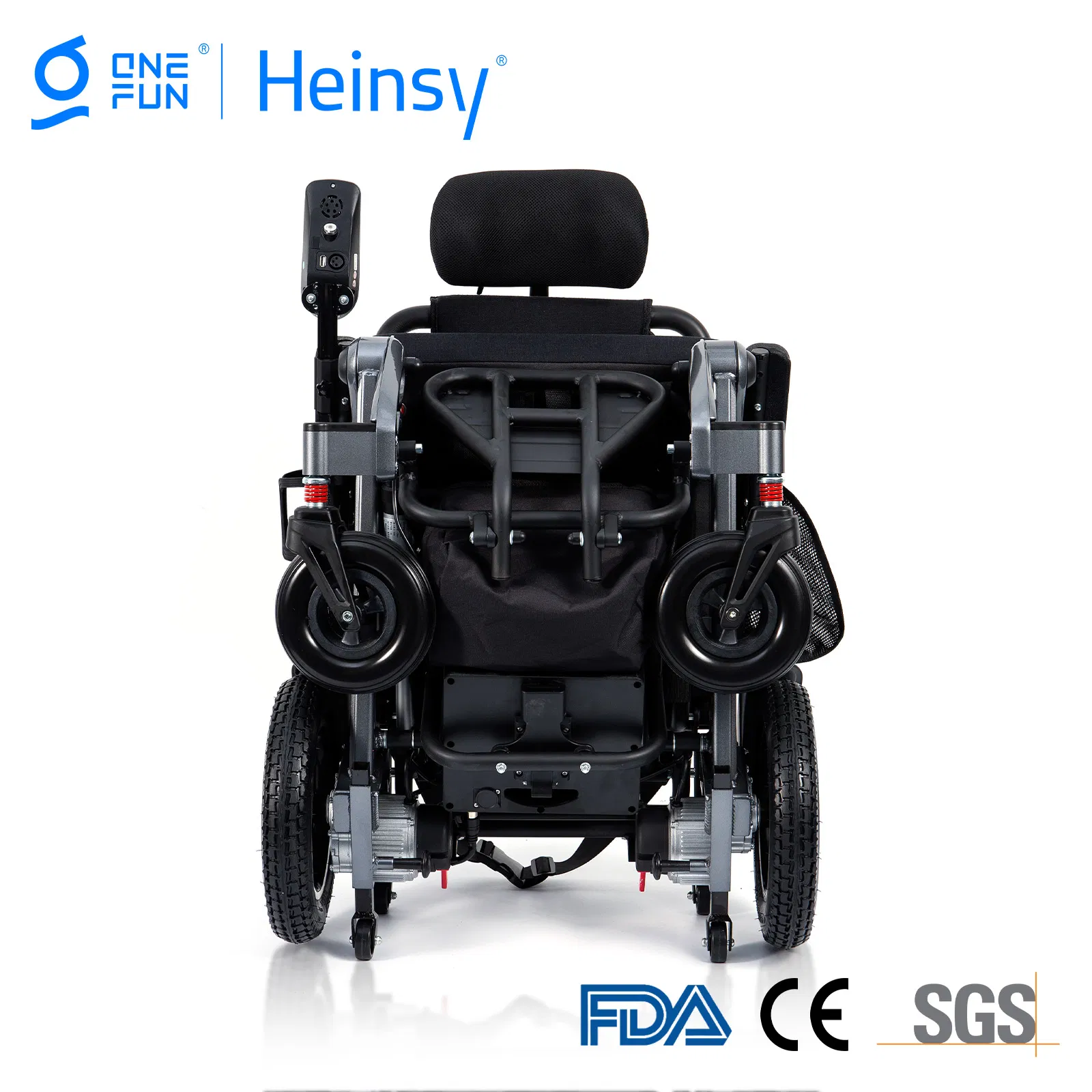 Yl-9005 CE Lightweight Fold Motorized Aluminum Alloy Portable Foldable Electric Climbing Stair Medical Folding Power Wheelchair for Elderly Disabled Handicapped
