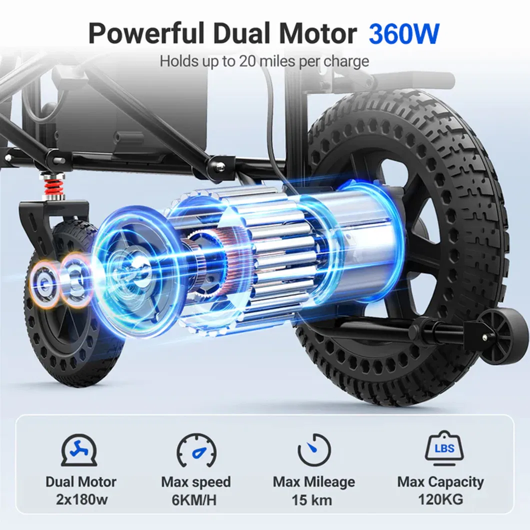 Folding Electric Wheelchair Detail 4