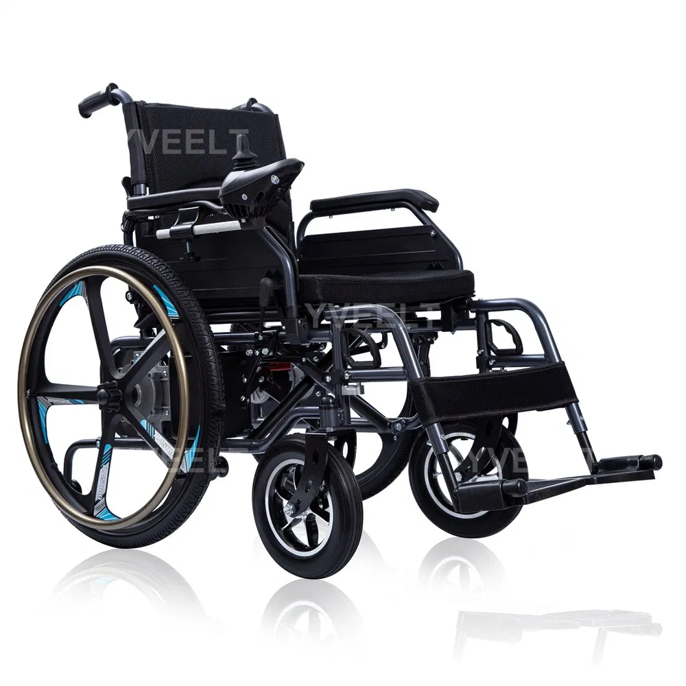Yveelt Wholesale Comfortable Steel Power Folding Wheel Chair Portable Mobility Motorized Disability Electric Ultra Lightweight Aluminum Wheelchair Price