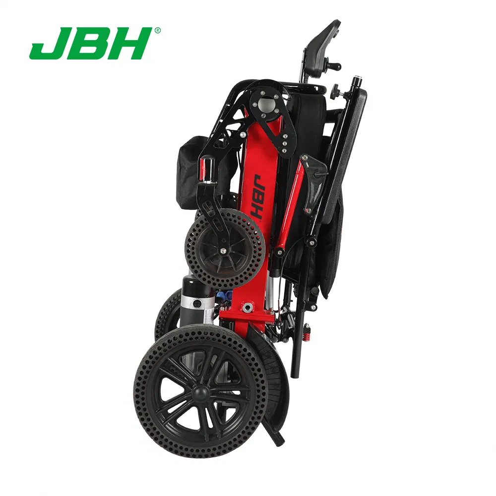 Elite Wheelchair Foldable Electric Power Wheelchair, Heavy Duty, Indoors/Outdoors, Wide Seat, Fits Any Car Trunk, Safe for Air Travel, Cover Bag