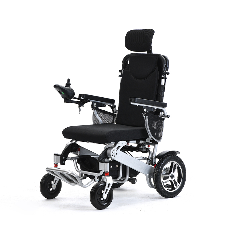 Aluminium Alloy Lightweight Foldable Reclining Electric Wheelchair