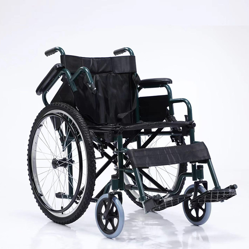 Durable and Stable Heavy-Duty Manual Wheelchair for Users with Strong Bodies Worry-Free Carrying