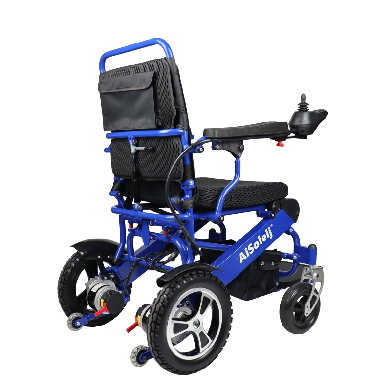 Remote Control Aluminium Folding Power Wheelchair Light Weight
