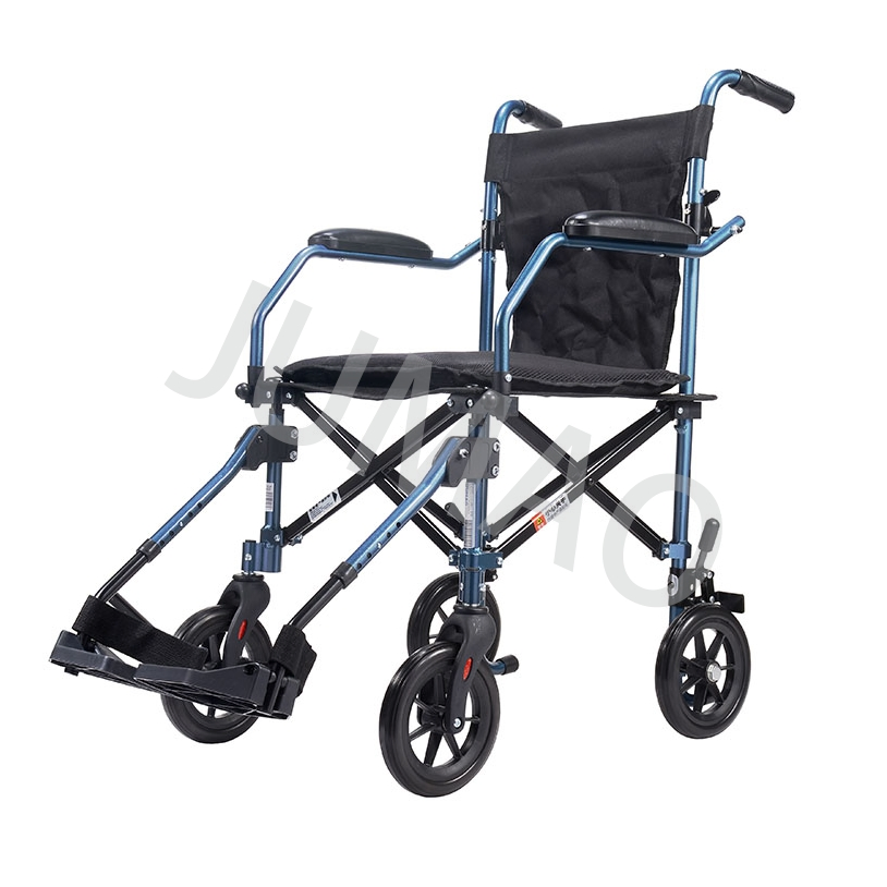 Durable Lightweight Transport Wheelchair with 250lb Load Capacity