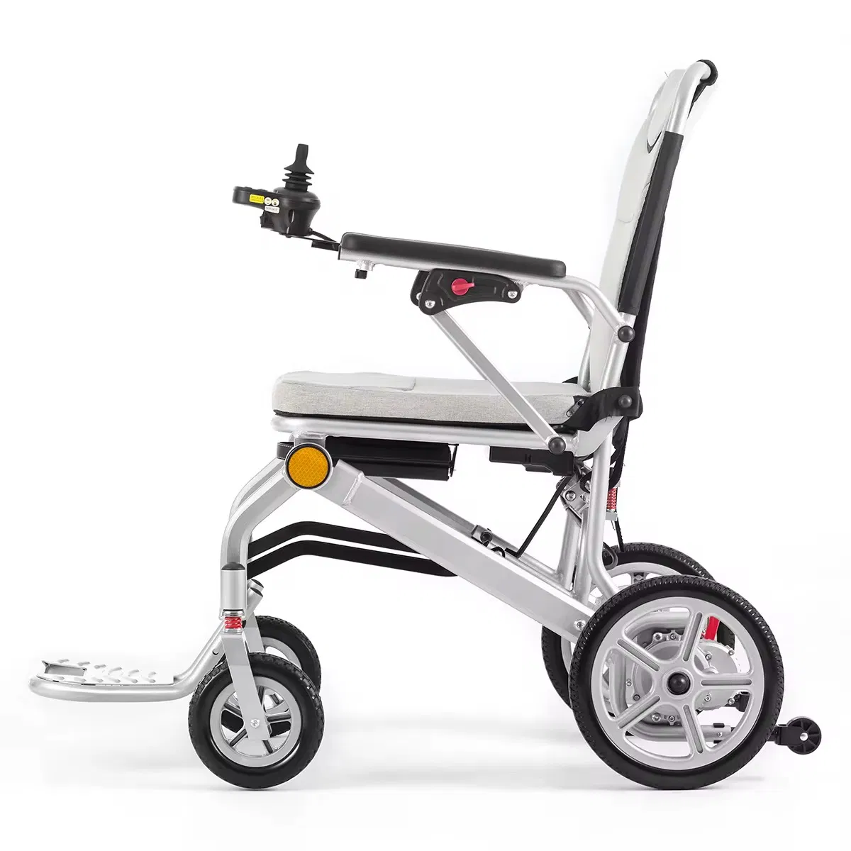 Electric Wheelchair Foldable Lightweight Aluminum Alloy Airplane Approved Disabled Carriage