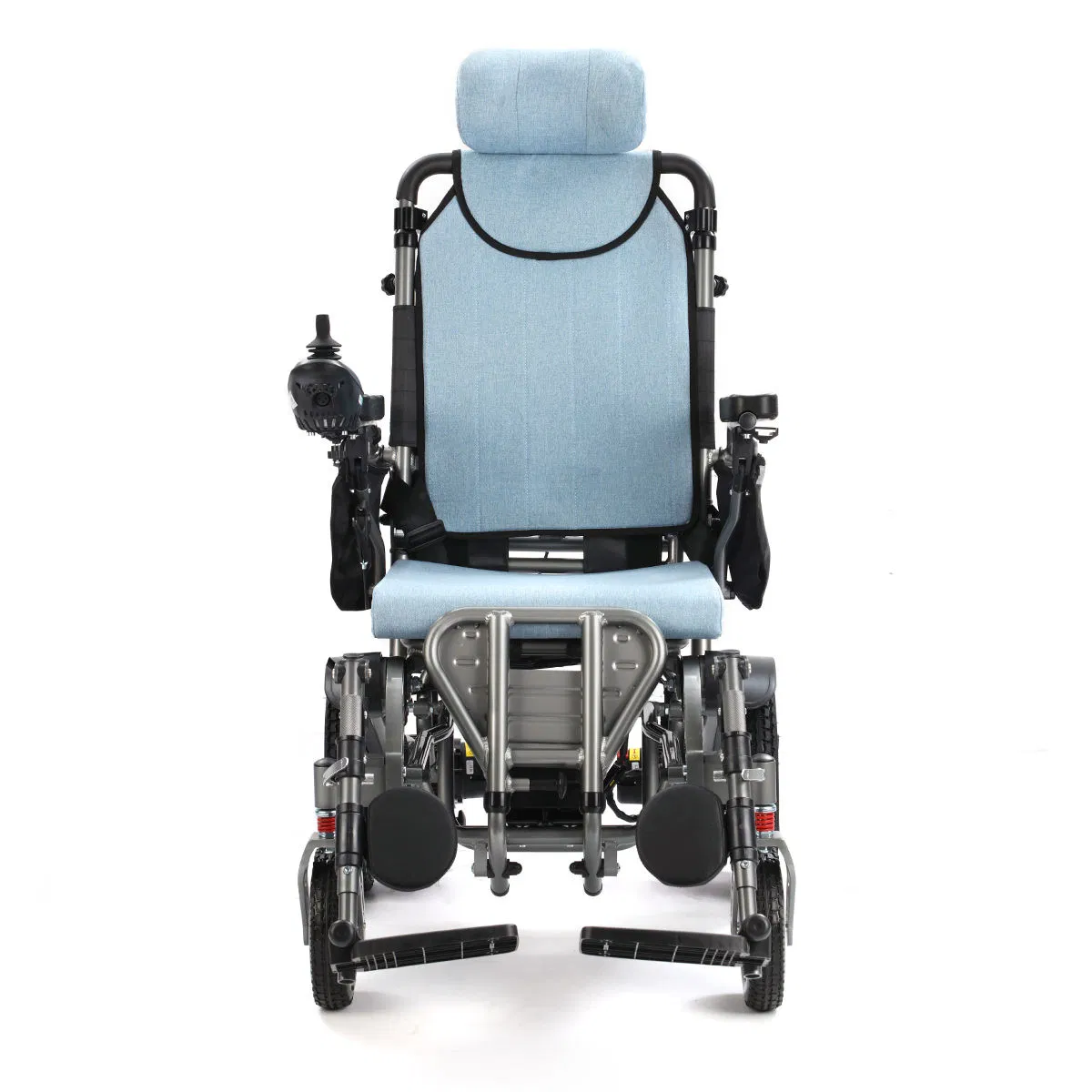 2025 Baichen New Design Aluminum All Terrain Foldable Portable Travel Reclining Electric Wheelchair for Disabled with Backrest