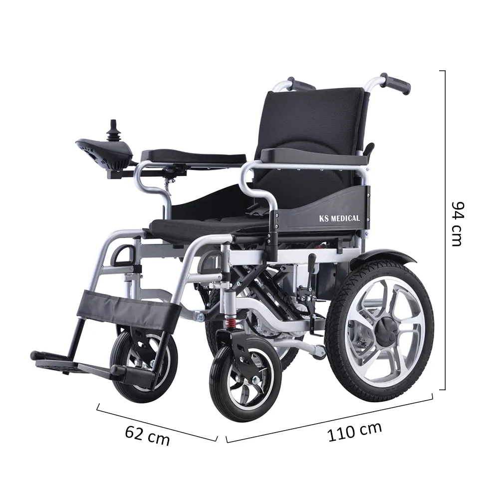 Ksm-501p Cheapest All Terrain Folding Electric Wheelchair Price Cheap Power Wheel Chair for Handicapped