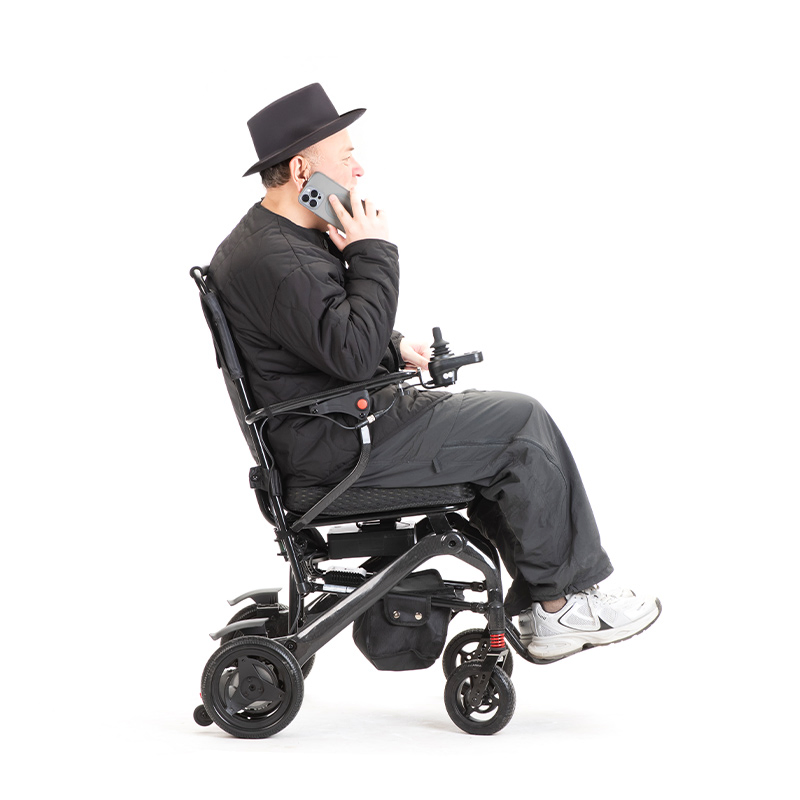 Powerful Motor Carbon Fiber Folding Lightweight Electric Wheelchair with Remote Control