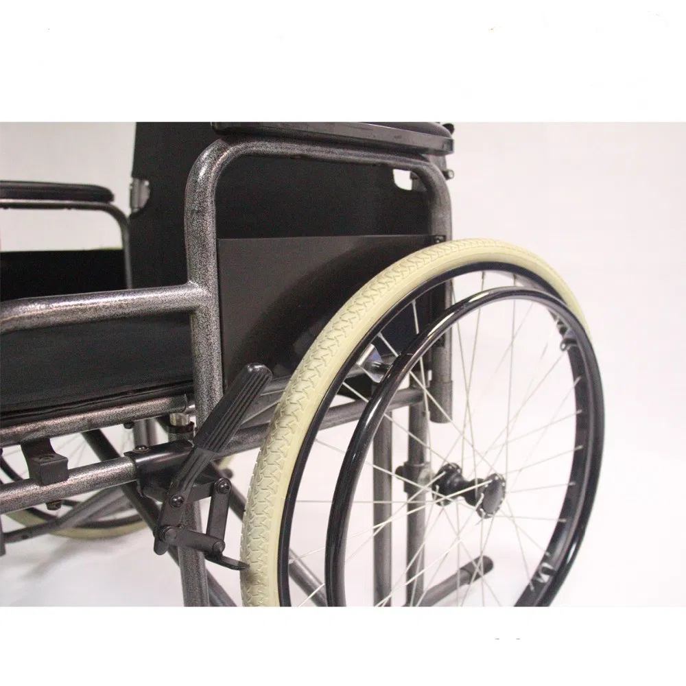Larger Seat Width Heavy Duty Bariatric Manual Folding Steel Wheel Chair Guangzhou Topmedi