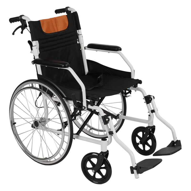 Lightweight Foldable Compact Medical Aluminium Walking Frame Aids Manual Wheelchair for Adult
