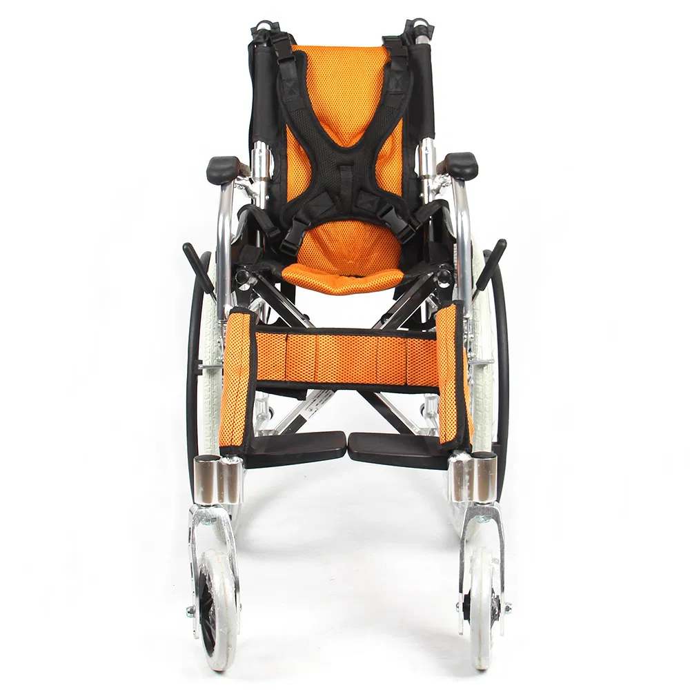 Compact Self Propelled Pediatric Aluminium Manual Wheelchair for Children 12 Inch Seat Width