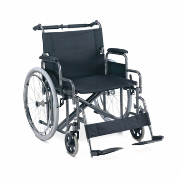 Larger Seat Width Heavy Duty Bariatric Manual Folding Steel Wheel Chair Guangzhou Topmedi