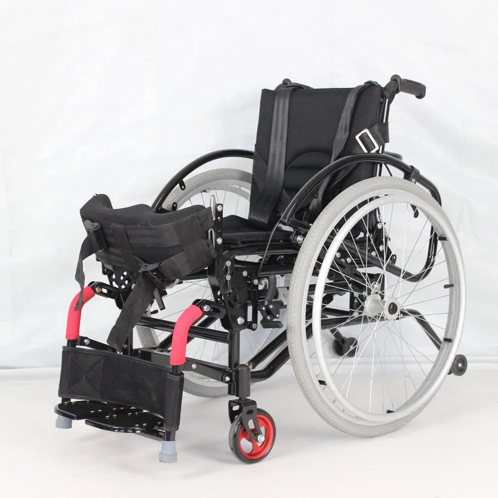 Best Selling Steel All Terrain Wheelchair Hospital Manual Folding Wheelchair for Old People