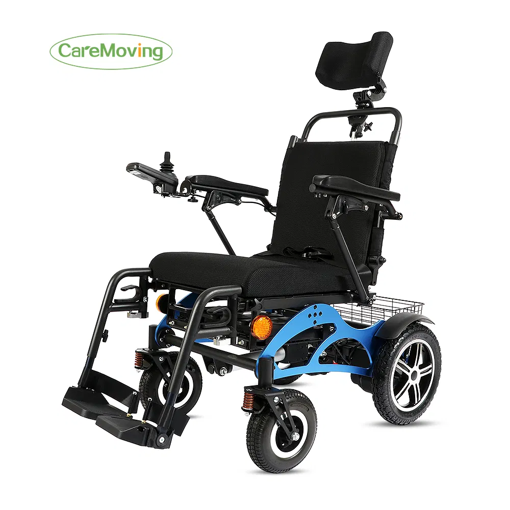Electric Tilt-in-Space Wheelchair with Reclining Backrest