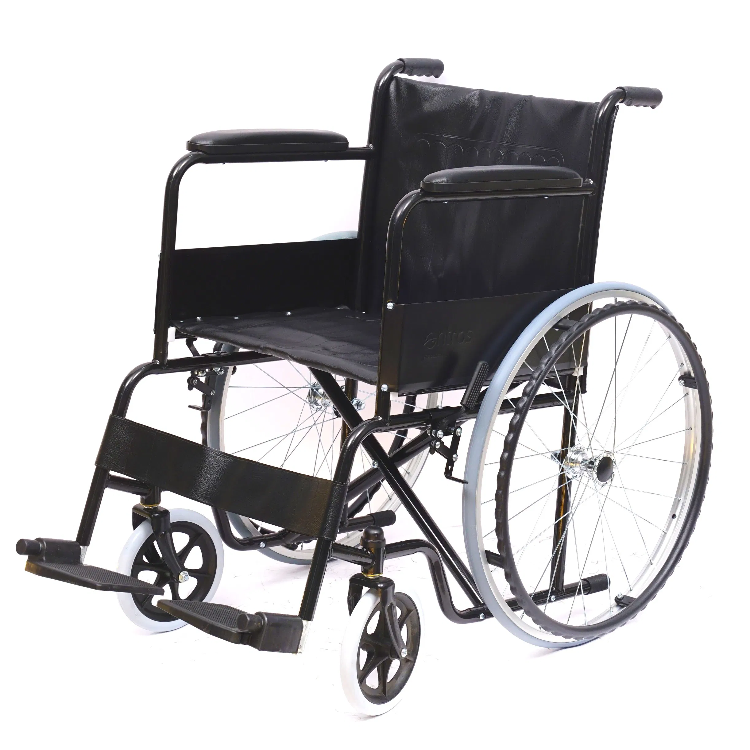 Heavy Duty Steel Manual Wheelchair Wide for Fat Person