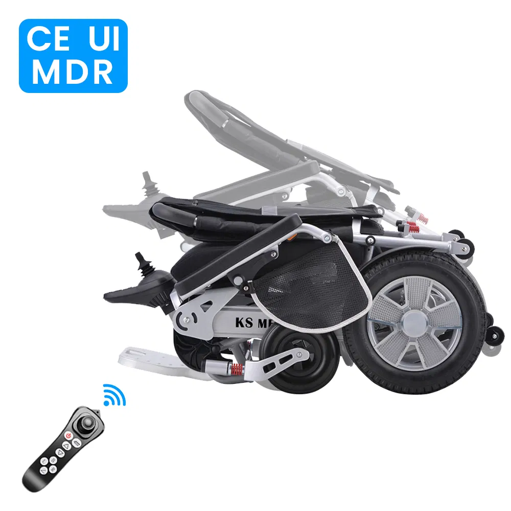 Ksm-606af Automatic Folding Smart Electric Remote Power Wheelchair Intelligent Wheel Chairs for Disabled