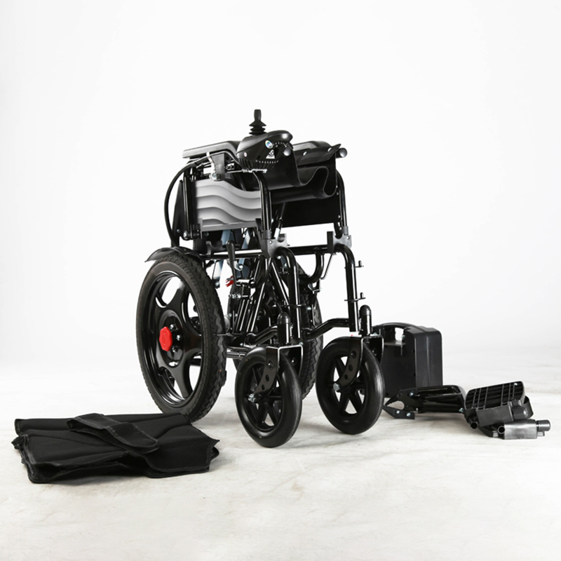 Painted Steel Frame Power Heavy Duty Electric Wheelchair with Manual Brake