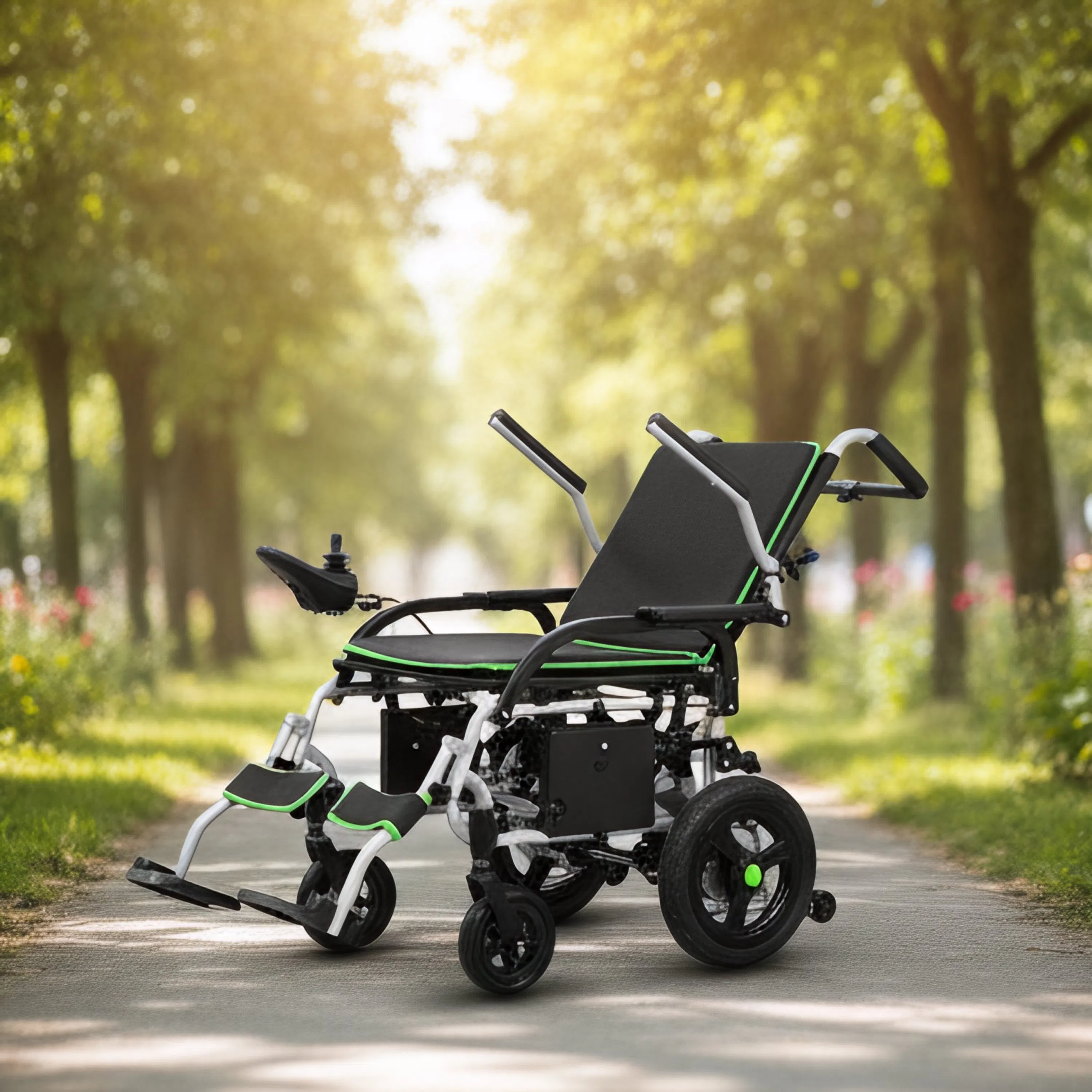 Multifunction Electric Tilt in Space Powerchair Aluminum Power Reclining Wheelchair for Disabled