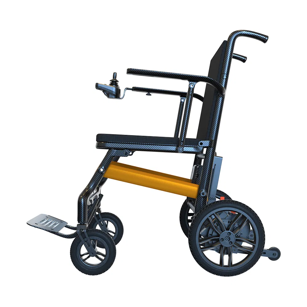 Factory Price Carbon Fiber Folding Wheelchair Stair Climbing Electric Wheelchair for Hospitals