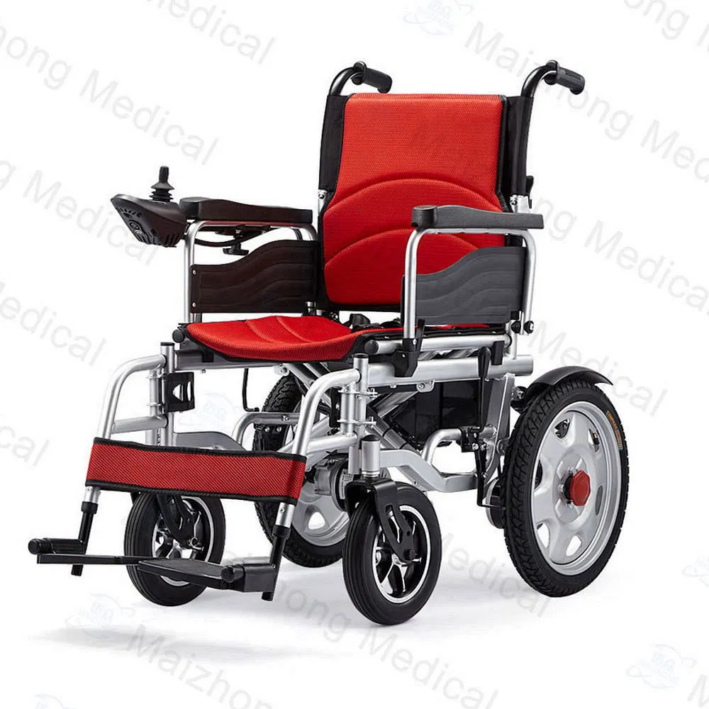 Stable Wc-E01 Folding Electric Chinese Wheelchair for Hospital Ward Transport