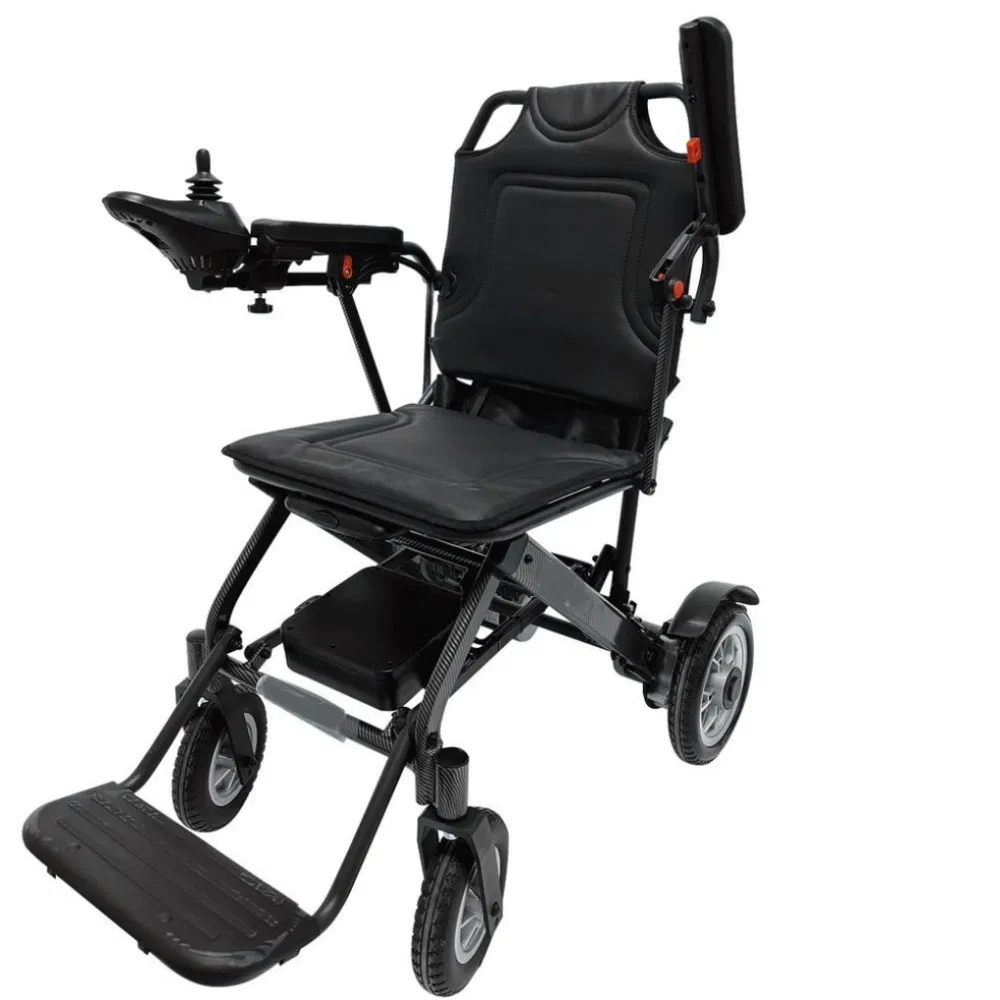 Lightweight Portable Brushless Aluminum Folding Foldable Electric Wheelchair From Foshan China
