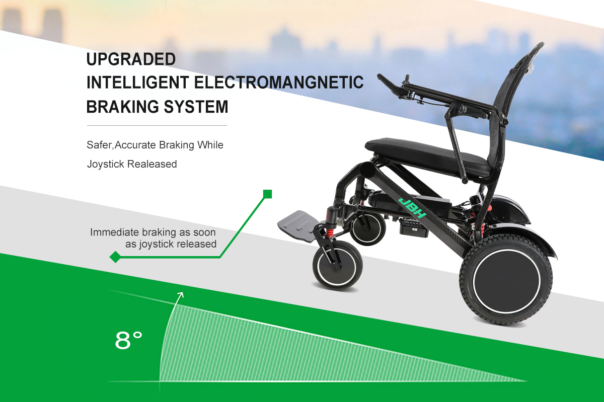 Compact Portable Folding Power Electric Wheelchair for Easy Transport