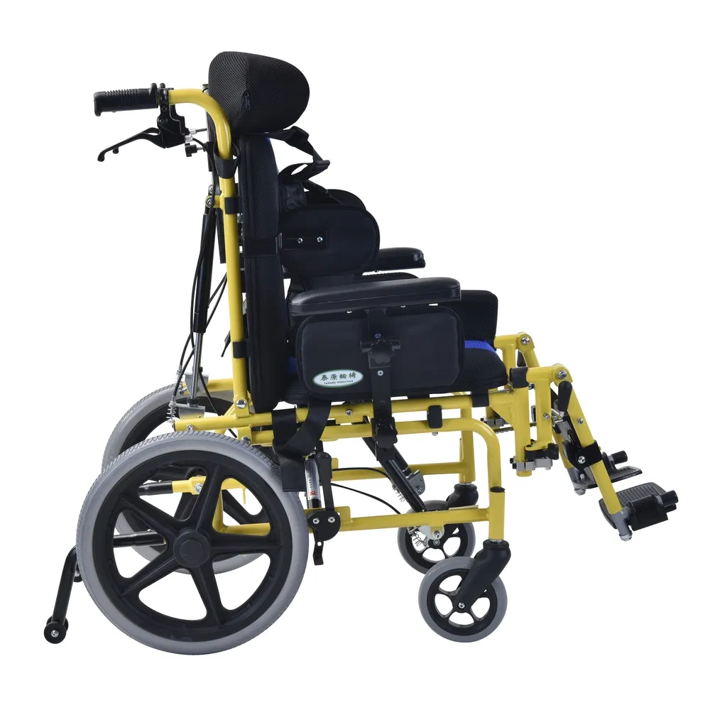 Syiv75-28d Tilt in Space Aluminum Positioning Wheelchair for Disabled Mobility