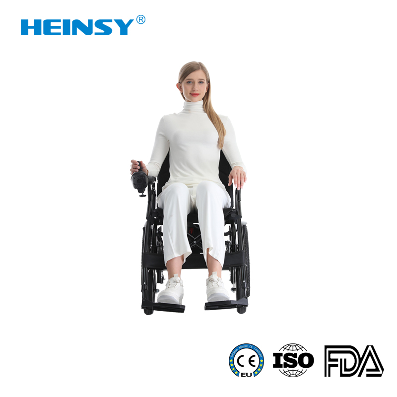 Hes-310c Carbon Steel Medical Equipment Power Electric Pediatric Wheelchair Children Electric Wheelchair Foldable