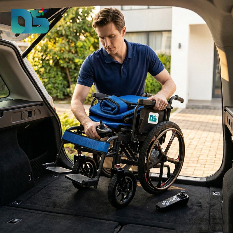 Travel-Friendly Foldable Lightweight Mobility Active Sports Electric Wheelchair