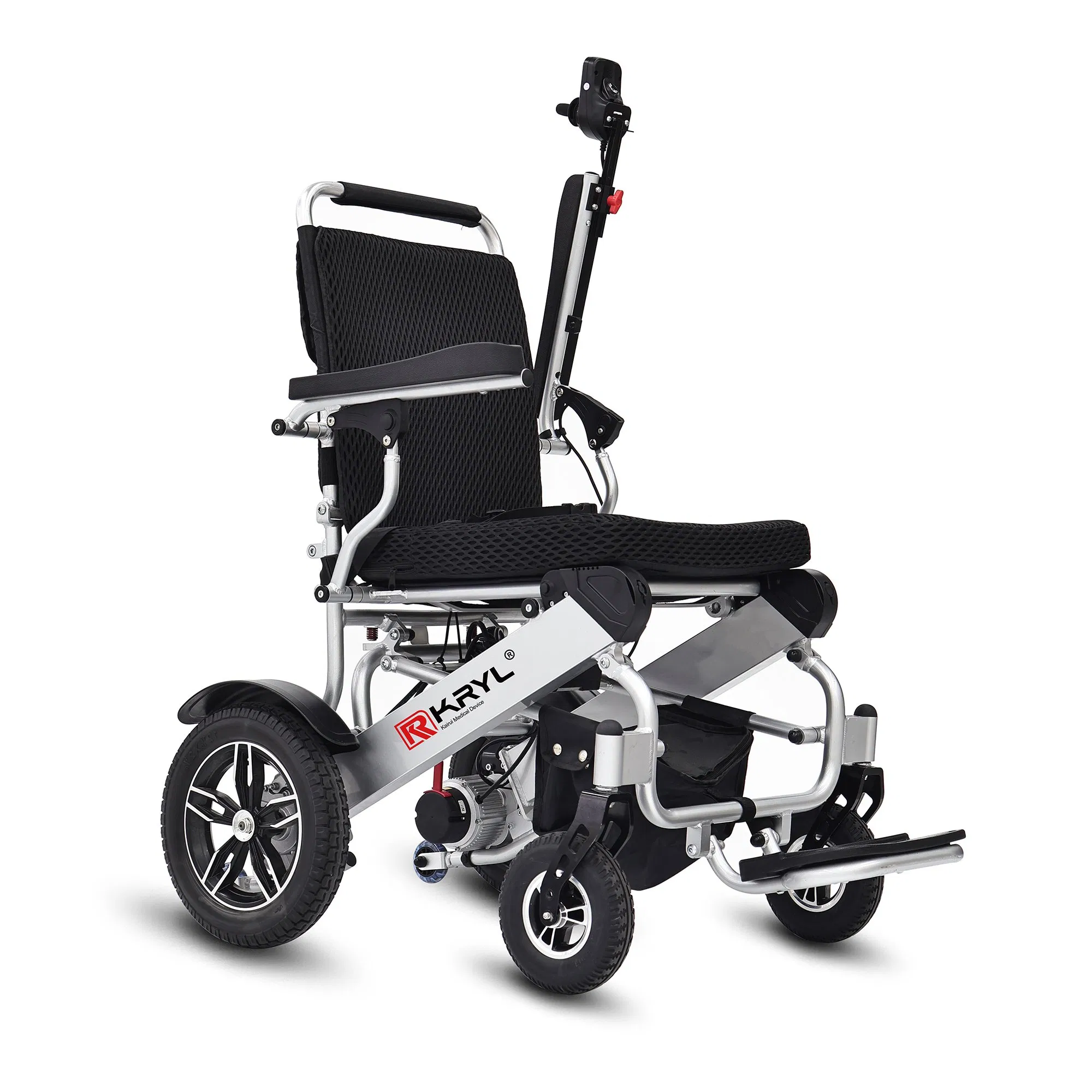 Steel Motorized Heavy-Duty Adjustable Recliner Folding Manual Electric Power Wheelchair for Adult
