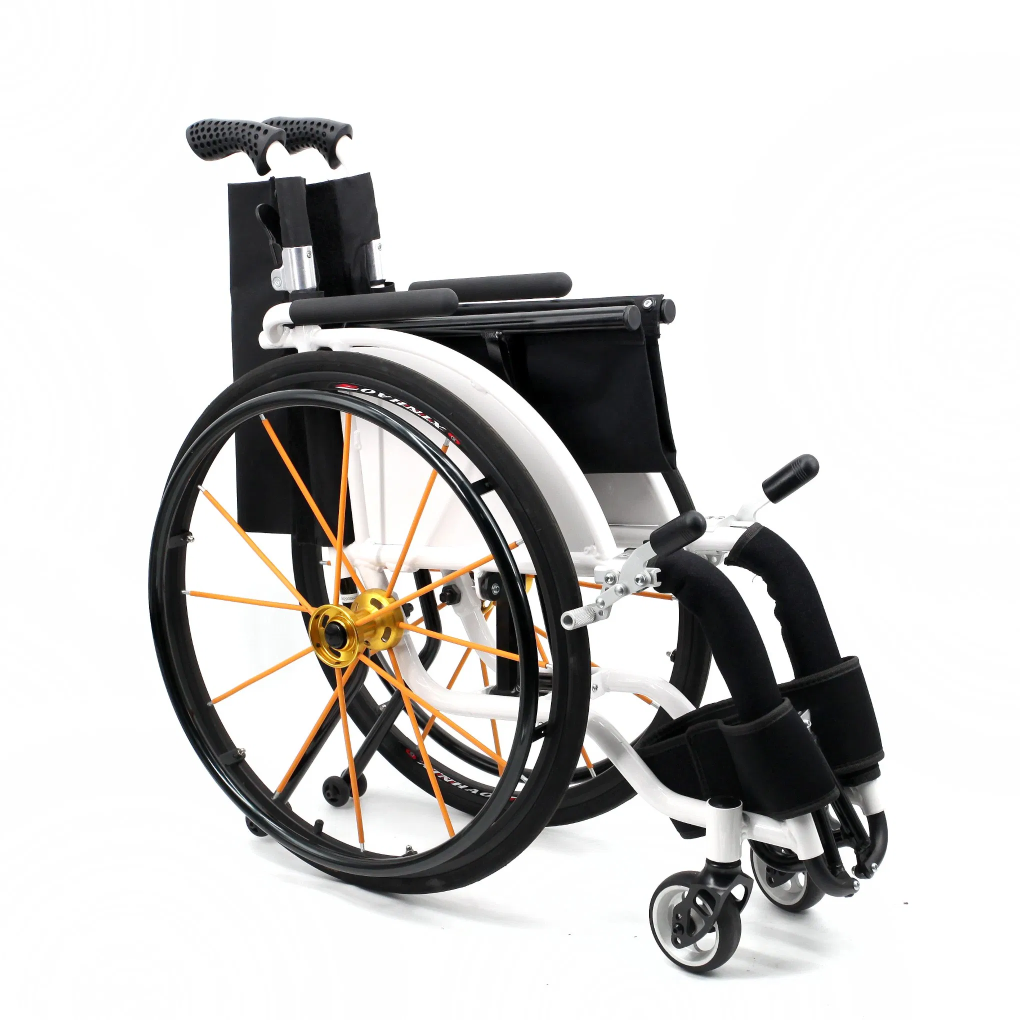 Ultralight Aluminum Recreational Leisure and Sports Wheelchair for Adult with Quick Release Rear Wheel