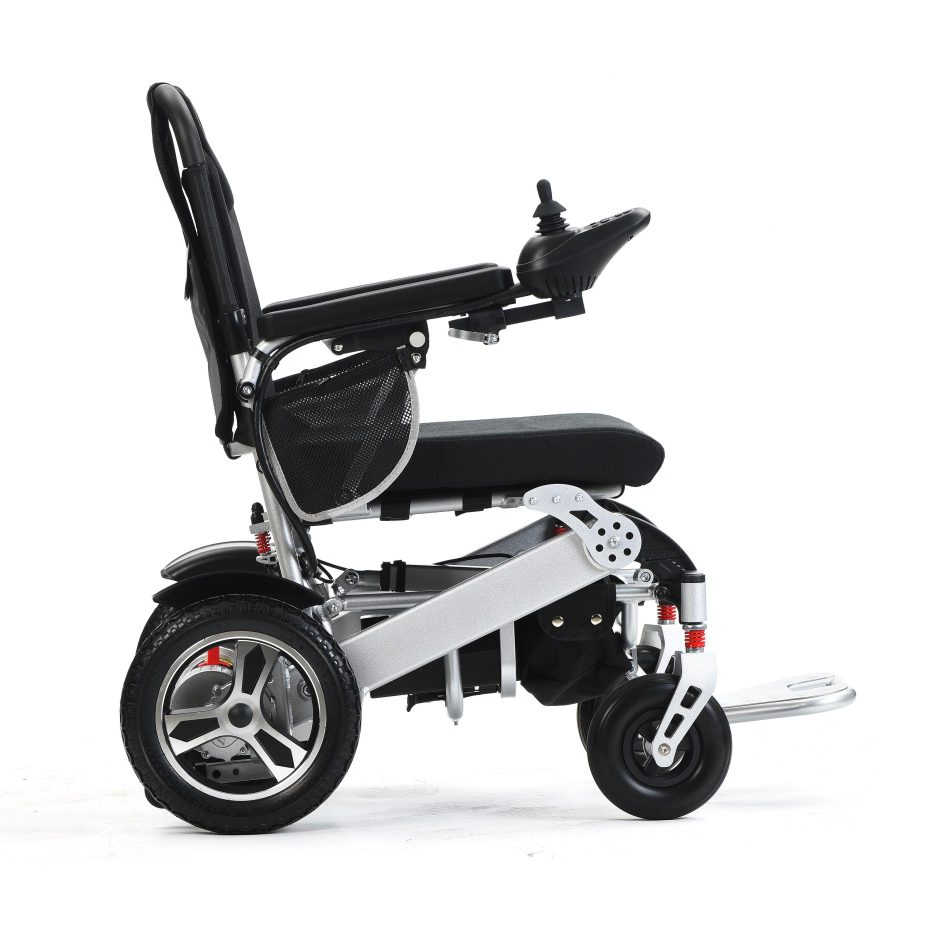Portable Folding Electric Wheelchairs Super Light Full Automatic Reclining Wheelchair