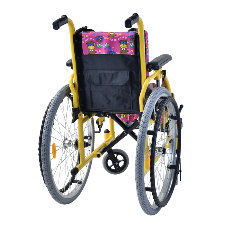 High Quality Travel-Friendly Foldable Backrest Removable Seat Pad Pediatric Wheelchair Children Wheelchair