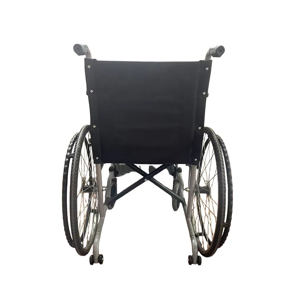 Anti-Tippers Leg Rest Manual Fold Metal Aluminum Reclining &amp; Tilt-in-Space Frame Hospital Handicapped Commode Wheelchair