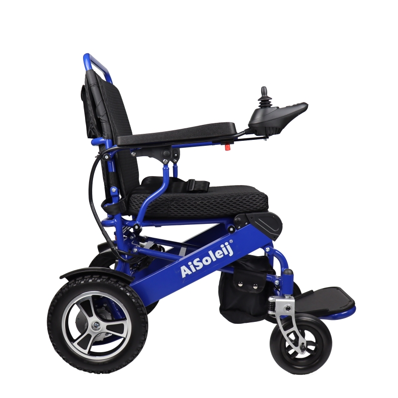 Remote Control Aluminium Folding Power Wheelchair Light Weight