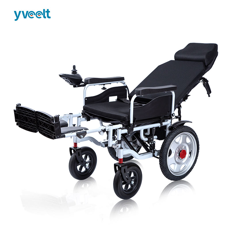 Yveelt 4 Wheels Mobility Wheel Chair Folding Electric Power Medical Lightweight Wheelchair Silla De Rueda with 500W Motors for Handicapped