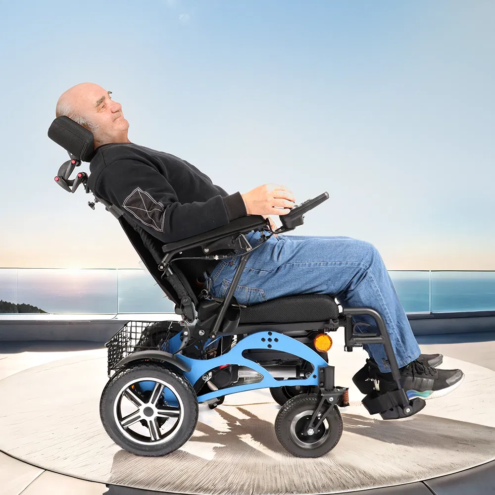 Motorized Wheelchair Tilting in Space Chair with Wheels