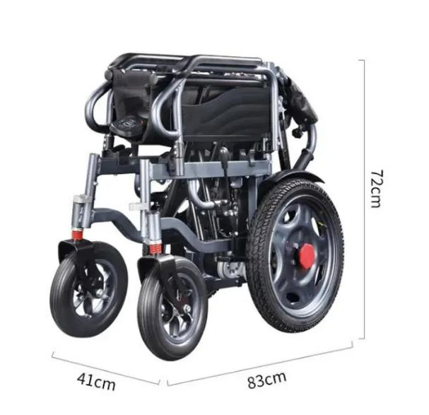 China Folding Steel Baichen Foldable Manual Fold up Wheelchairs Lightweight All Terrain Electric Wheelchair