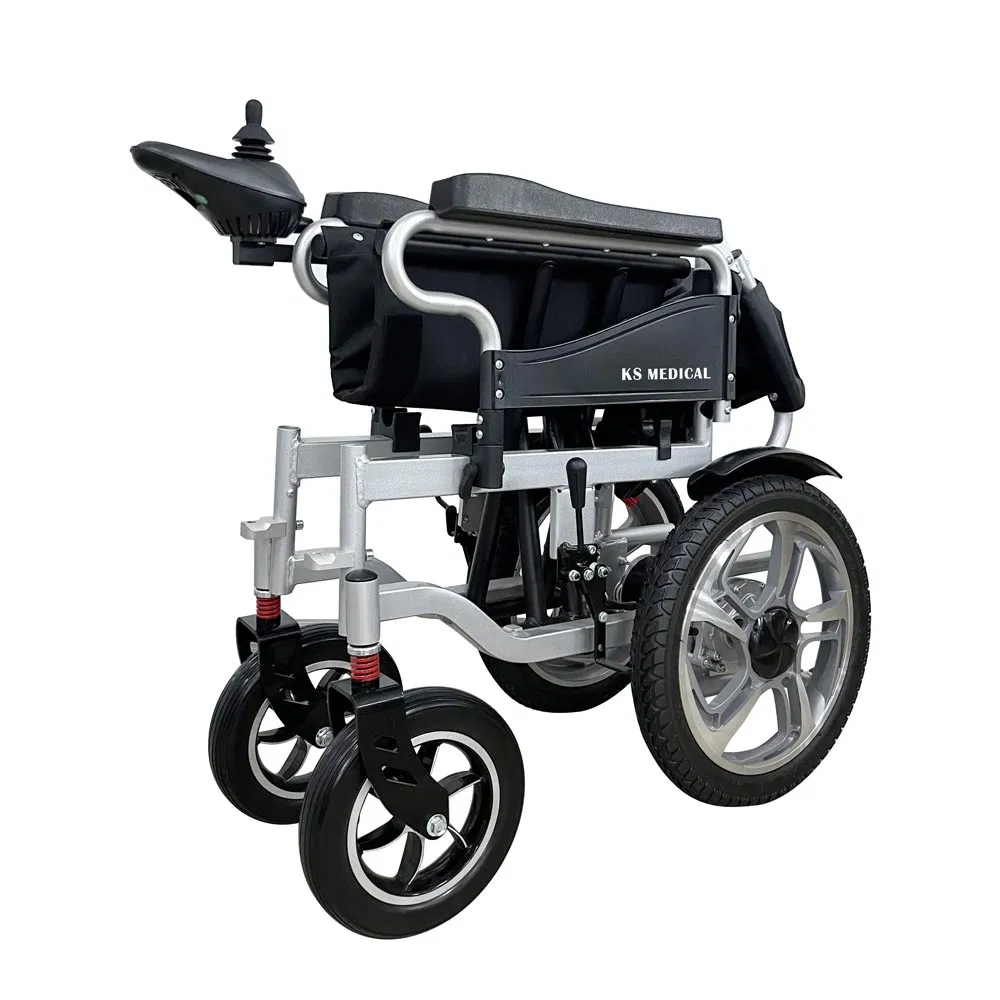 Ksm-501p Cheapest All Terrain Folding Electric Wheelchair Price Cheap Power Wheel Chair for Handicapped
