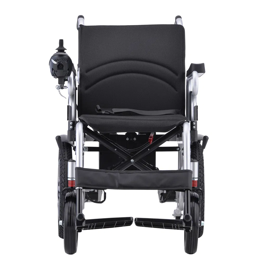Ksm-501p Cheapest Lightweight Folding Outdoor All Terrain Electric Power Wheelchair for Adults