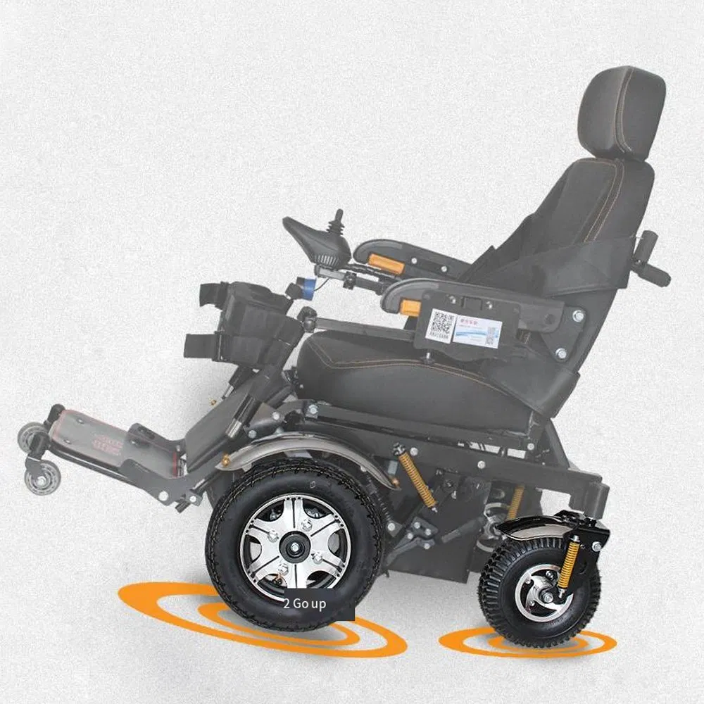 High End Luxury Standing Wheelchair with Functions Such as Electric Standing, Lying Flat, Leg Lifting, Standing and Walking