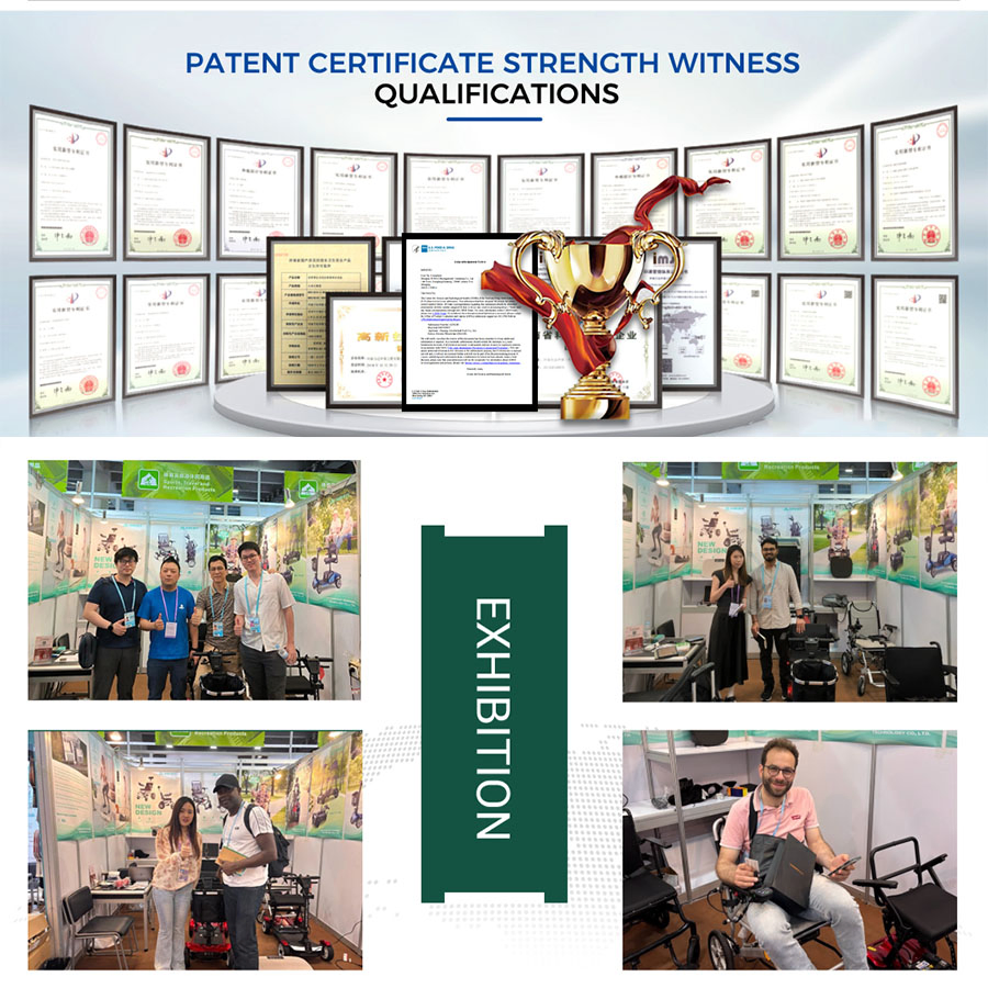 Spot Supply Aluminum Alloy Foldable Wheelchair for Hospitals