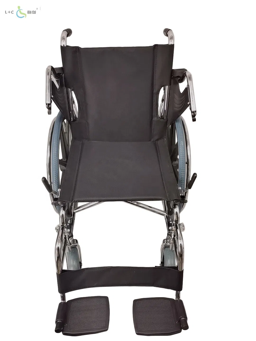 Heavy Duty Capacity High Quality Manual Wheelchair with Detachable Footrests Flip-up Handrests