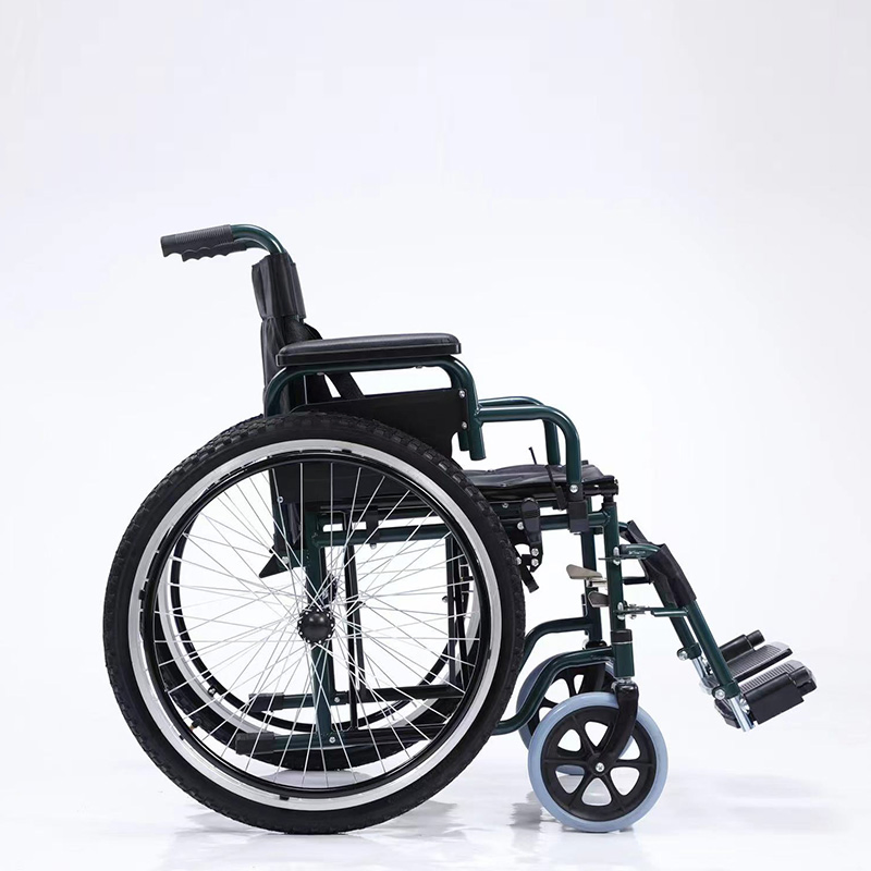 Durable and Stable Heavy-Duty Manual Wheelchair for Users with Strong Bodies Worry-Free Carrying