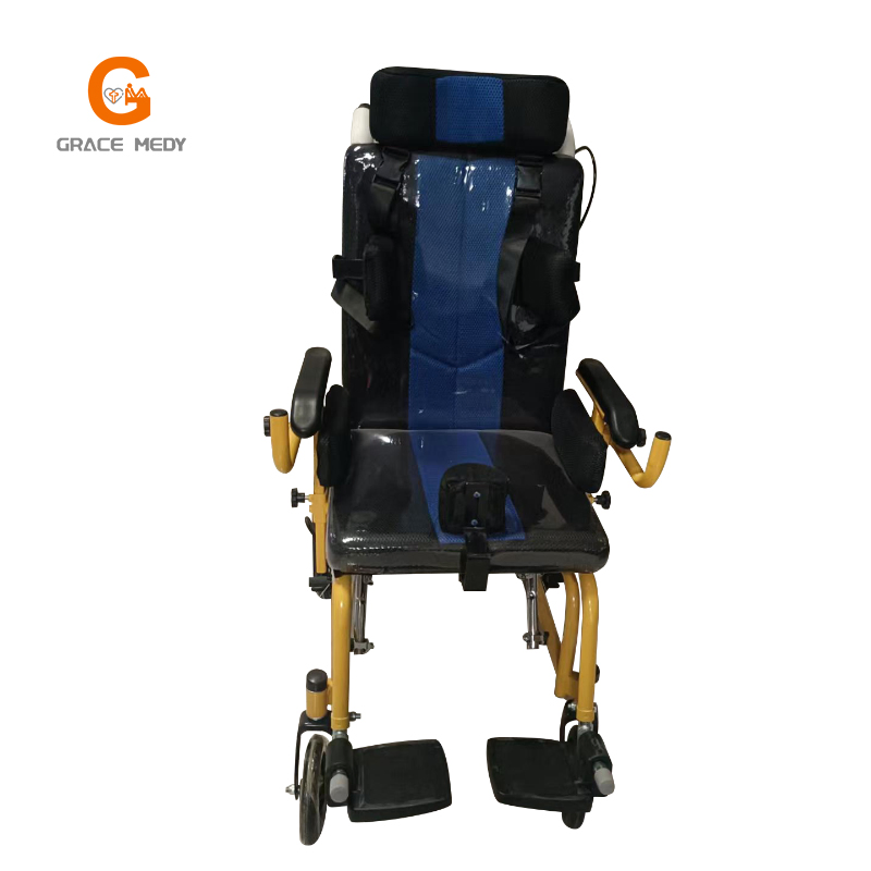 Adjustable Pediatric Cerebral Palsy Wheelchair High Back Support Foldable Mobility Chair
