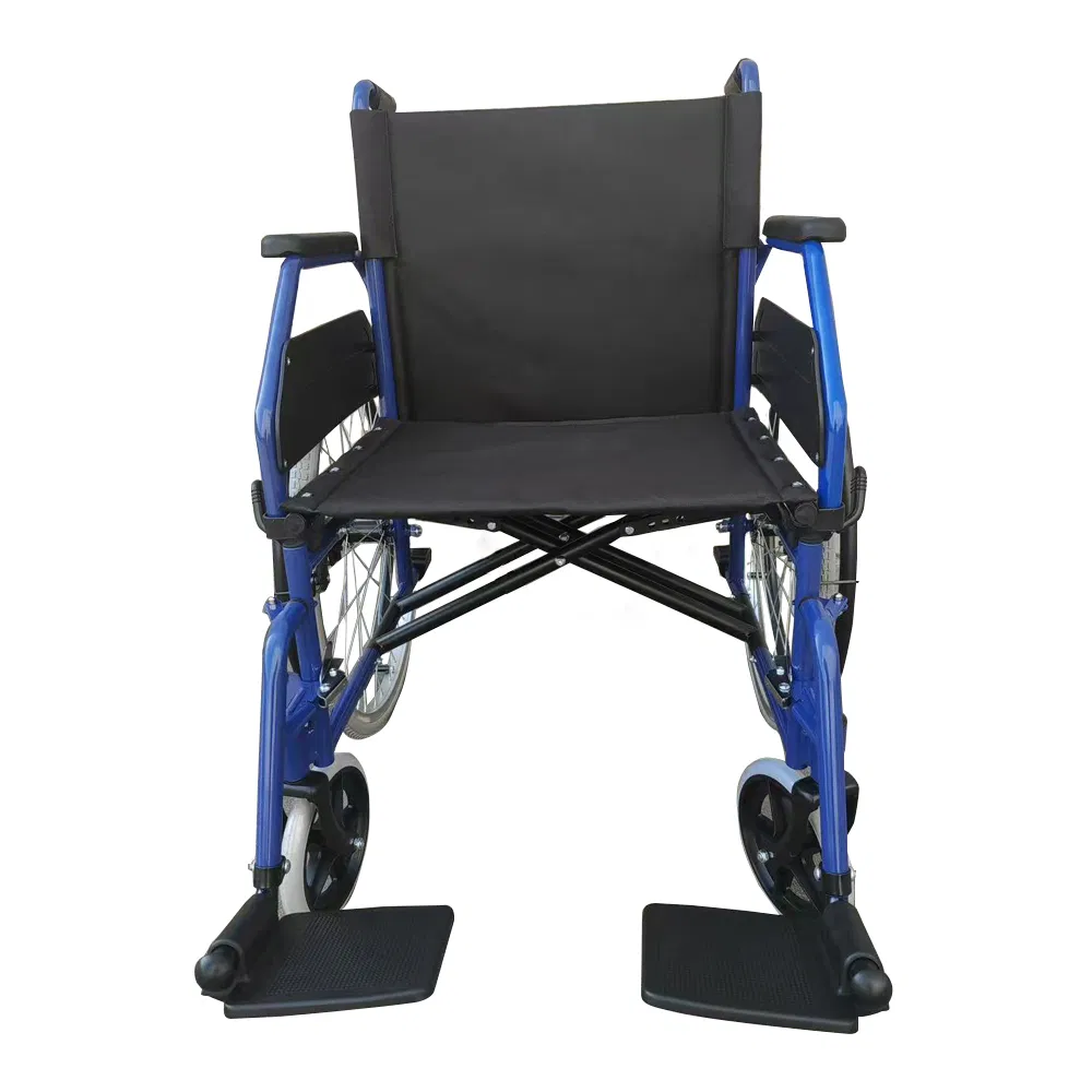 Durable Steel Wheelchair with Comfortable Seating for All Users