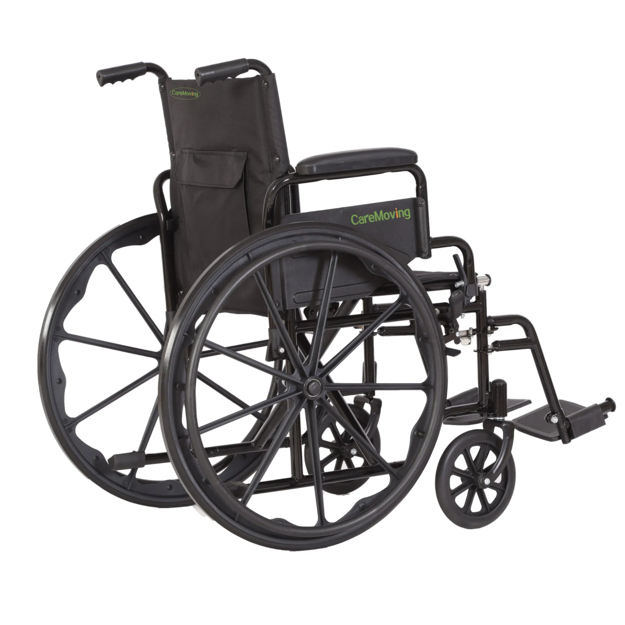 Lightweight Collapsible Travel Rolling Manual Wheelchair All Terrain Detachable Easy Fold up Home Wheel Chair for Seniors